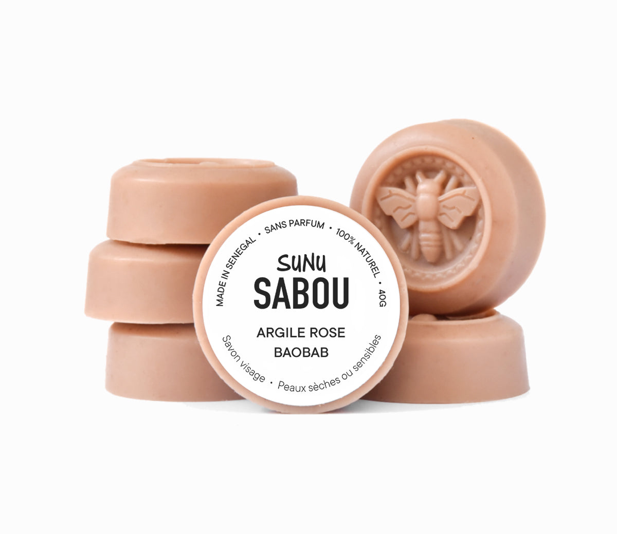 Face Soap - Pink Clay and Baobab
