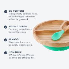 Bamboo Suction Baby Plate & Spoon