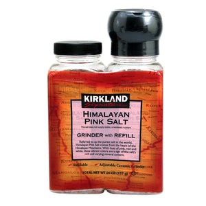 Himalayan Pink Salt Grinder with Refill